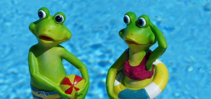 קיץ, צפרדעים, בריכה , משחקים בבריכה